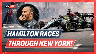 MUST SEE: Hamilton Drives F1 Car Through New York City!