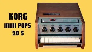 KORG MINIPOPS 20S Analog Drumbox 1970 | HQ DEMO
