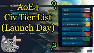What is the Best AoE4 Civ?? | AoE4 Civilization Tier List - October 2021