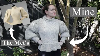 I made a 100 year old sweater on a 30 year old knitting machine | Victorian Cycling sweater