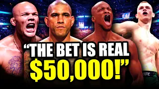 Alex Pereira TROLLS Anthony Smith over $50,000 BET!