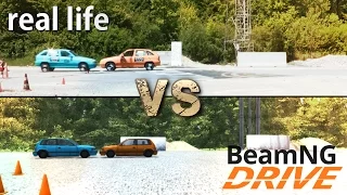 BeamNG.drive VS Real Life (Physics & Damage Comparison)