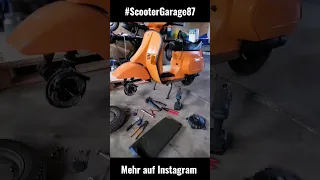 #scootergarage87 #vespa #piaggio #smallframe #diy #bremstrommel #sandstrahlen #lackieren