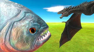 Baby Dragon VS Giant Aquatics 5.0 - Animal Revolt Battle Simulator