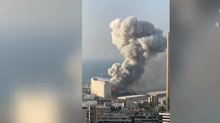 Взрыв 1800 т селитры в Бейруте 4.08.2020/Explosion of 1800 t of saltpeter in Beirut 4.08.2020