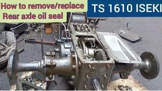 rear axle oil seal replacement iseki TS1610