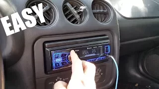 (EASY) HOW TO INSTALL AFTERMARKET CAR RADIO (Head Unit Install)