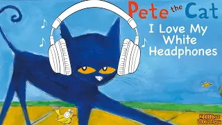 Pete The Cat I Love My White Headphones