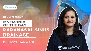 Mnemonic of the day | Paranasal sinus drainage | Dr. Nikita Nanwani