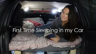 Car Camping! 🚗 My First Time Sleeping in my Land Rover Freelander Conversion