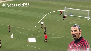 😱 40 year old Zlatan Ibrahimović DESTROYING defenders in training