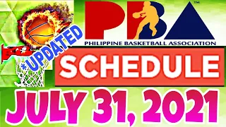 PBA GAME SCHEDULE | JULY 31, 2021