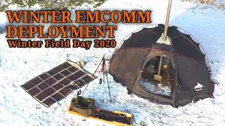 Ham Radio Winter Tent Camping | Winter Field Day
