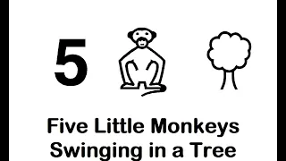 Five Little Monkeys Swinging in a Tree with Makaton - Singing Hands