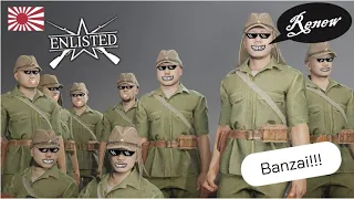 Funny Enlisted Japanese Banzai Charge Renew