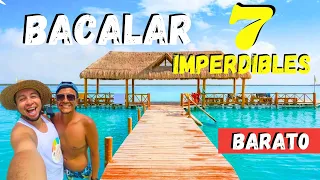 ‼️NO PUEDO CREER QUE ESTE LUGAR EXISTA🤯 🔵 7 IMPERDIBLES EN BACALAR: La laguna Mas Hermosa del Mundo