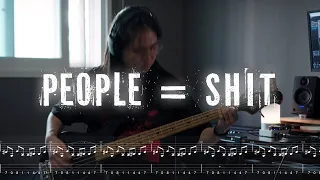 Slipknot - People = Shit | Bass Cover with Play-Along Tabs
