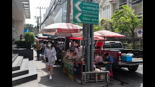 [4K] Walk around "Soi Langsuan" the most expensive area in Bangkok on lunchtime