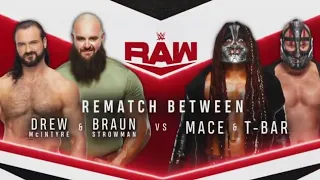 Drew McIntyre & Braun Strowman vs Mace & T-Bar (Full Match Part 1/2)