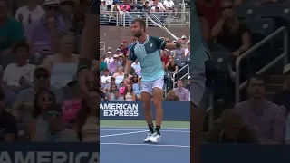 Corentin Moutet SLAMS his racket at the US Open 😳 #shorts