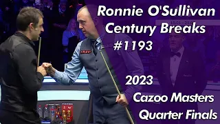 Ronnie O'Sullivan Century Breaks 1193 Highlights | 2023 Cazoo Masters Quarter Finalsᴴᴰ