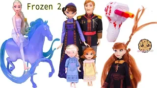 Disney Frozen 2 Movie Royal Family Set + Twist Hair Style Makeover