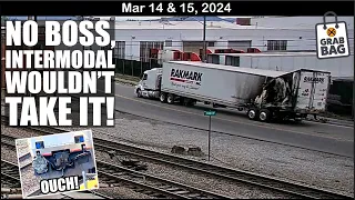 NO BOSS, INTERMODAL WOULDN’T TAKE IT! AMTRAK 103 & 104 TOGETHER, MOWS ON THE BRIDGE, MONARCH BOXCAR