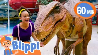Meekah Meets Stanley the Dinosaur - Blippi | Kids Cartoons & Nursery Rhymes | Moonbug Kids