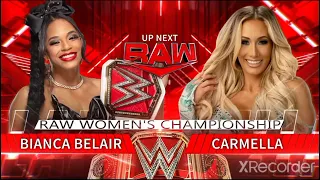 (1/2) Carmella vs Bianca Belair: Raw July 11 2022