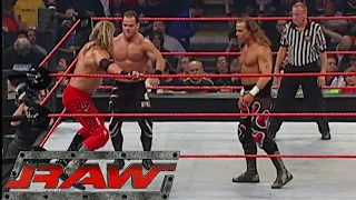 Shawn Michaels vs Chris Benoit vs Edge Triple Threat Match Before Taboo Tuesday RAW Oct 18,2004