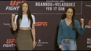 Jessica Penne vs. Jodie Esquibel - Media Day Face-Off - (UFC on ESPN: Ngannou vs. Velasquez) r/WMMA