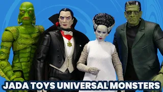 Jada Toys Universal Monsters Dracula, Frankenstein, Bride, Creature from the Black Lagoon Overview