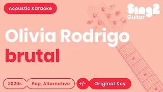 Olivia Rodrigo - brutal (Karaoke Acoustic)