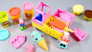 8 Minutes Satisfying with Unboxing Play Doh Ice Cream Truck Peppa Pig Shop ASMR