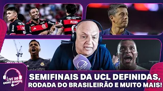 FLA E INTER LÍDERES DO BRASILEIRÃO; CARPINI NA CORDA BAMBA; SEMIFINAIS DA CHAMPIONS | LIVE DO ANDRÉ