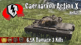 Caernarvon Action X  |  6,5K Damage 3 Kills  |  WoT Blitz Replays