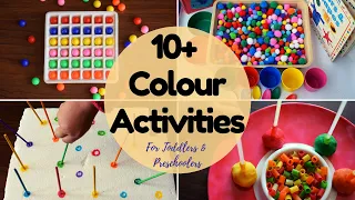 Toddler color learning activity ideas| Color recognition activities for kids (2-4 year olds)