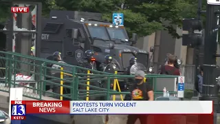 Downtown SLC protests turn violent