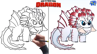 How to Draw BewilderBeast Easy Step by Step || How to Train Your Dragon