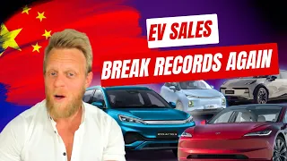 EV sales skyrocket in China - Nearly 1 million sold in a single month