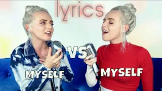 Madilyn bailey : LYRICS ~ Myself vs. Myself ( top hits from 10 years ago) || lyrics time