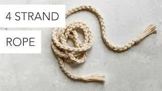 How to Braid a 4 Strand Rope