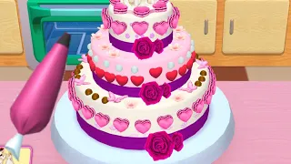 Fun 3D Cake Cooking Game  My Bakery Empire Color, Decorate & Serve Cakes - Princess, Love Hearts