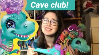 🦖 DINOSAUR 👏 DOLL 😳 Cave Club TYRASAURUS and Rockelle doll playset review Adult collector