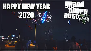 Happy new year 2020 // new year fireworks in GTA 5 // Awesome fireworks