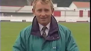 Media build up to Portadown v Red Star Belgrade in the European Cup at Shamrock Pk in 1991