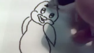 Penguin. How to draw a easy? (Пингвиненок. м/ф Лоло и Пепе. Как нарисовать легко?)