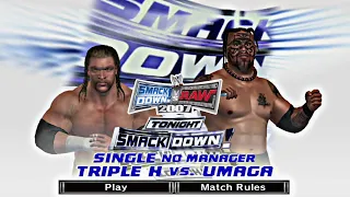 WWE SmackDown vs. Raw 2007 | Triple H vs. Umaga (Xbox 360)