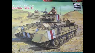 AFV Club Valentine Mk II Infantry Support Tank 1/35 scale kit - unboxing