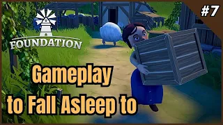 FALL ASLEEP in my growing MEDIEVAL village | Foundation [EP 7]